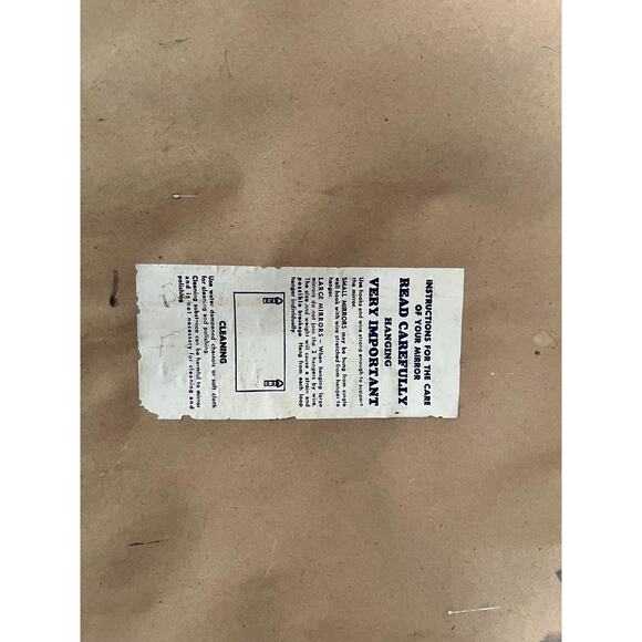 1970's Ornate Rococo style Gold Rectangular Mirror - Picture 8 of 9